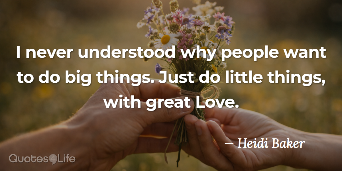 Small Acts. Big Love.