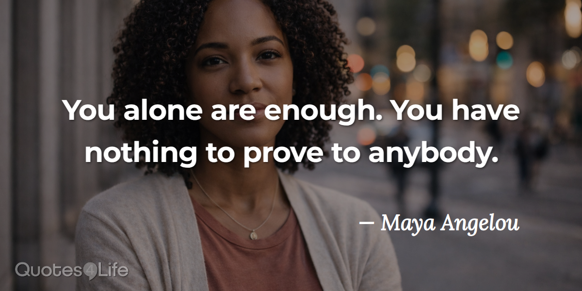 The Freedom of Knowing You Are Already Enough