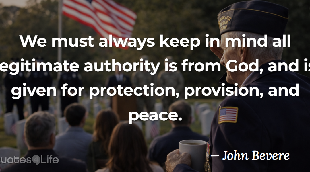 Remember Where True Authority Begins