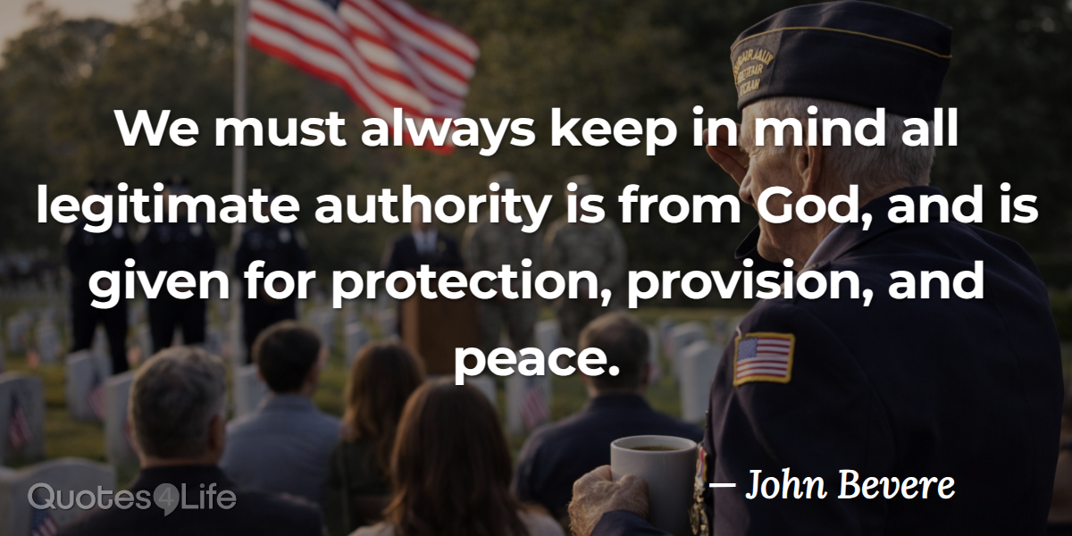 Remember Where True Authority Begins